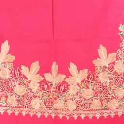 vasaba Embroidered Wool Blend Women Pink Stole image 2