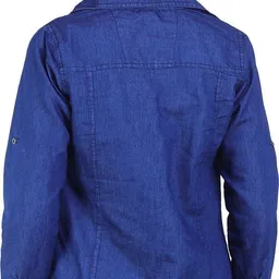 houseofcommon Women Regular Fit Solid Button Down Collar Casual Shirt image 2