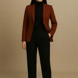 prime love Women Regular Fit Black Viscose Rayon Trousers-picture-17