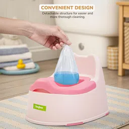 baybee Baby Potty Training Seat for Kids Portable Toilet with Cleaning Brush Toddler Potty Seat image 4