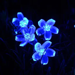 meneon 36 LEDs 8 m Blue Steady Flower Rice Lights image 2