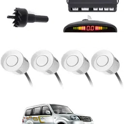 zplus 4White Parking Sensor With LED Display Increased Safety For Car-250 Safety of Passengers/Car One Alarm Kit-1695 Parking Sensor-picture-37