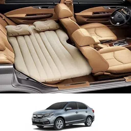 ayw Inflatablebed-Beige-Amaze2018 Beige Car Bed Mattress for Rest,Travel, Car Back Seat Air Inflation Bed Universal Air Couch with Two Air Pillows, Car Air Pump and 1 Repair Kit For Amaze 2018 Universal For All Models Car Inflatable Bed-picture-15