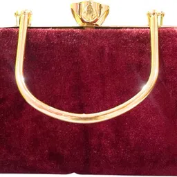 seamount Party Gold, Maroon Clutch image 3