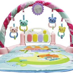 vidgy 5 in 1 Indian Musical Keyboard Mat Baby Piano Gym Mat Gym & Fitness Rack (Pink) image 4