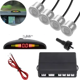 peeps store Universal 4 Silver Reverse Parking Sensor-PS25A832 Universal 4 Silver Reverse Parking Sensor-PS25A832 Parking Sensor-picture-14