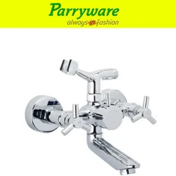 parryware Trio Wall Mixer with Crutch For hand Shower Provision set of 4 pic 416 Wall Mixer with hand Shower Provision Wall Mixer Faucet image 5