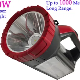 shoptric 2 mode rechargeable 1 km long range beaming 80w dual side light laser torch 10 hrs Torch Emergency Light image 2