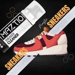 Maztio 2x150ml Sneaker Cleaner With Soft Bristle Brush Deep Clean Foam for Sneaker Cleaner image 4