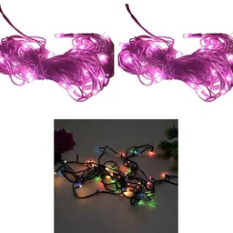 nirvair 124 LEDs 15 m Multicolor Steady Strip Rice Lights-picture-43