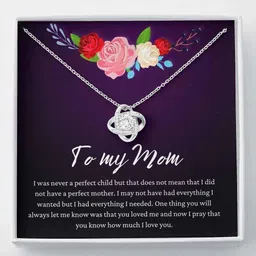 rakva Gift Mom Necklace Bonus Mom mom Mother In Law Wedding Gift From Bride Rhodium Cubic Zirconia Sterling Silver Pendant Set-picture-24