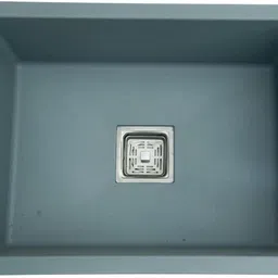 cancri Quartz Single Bowl Phantom Granite Sink for Kitchen And Pvc Waste Pipe-Flushmount/Undermount (24 x 18 x 9) Vessel Sink image 2