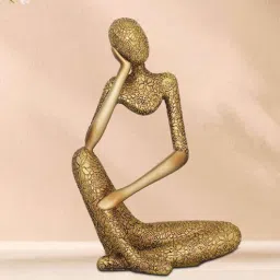 royaloak Thinking Lady Figurine Polyresin Construction Decor Item-picture-15