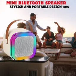 FRONY W12 (PORTABLE WIRELESS BLUETOOTH SPEAKER) Dynamic Thunder Sound & RGB LightW62 10 W Bluetooth Laptop/Desktop Speaker image 2