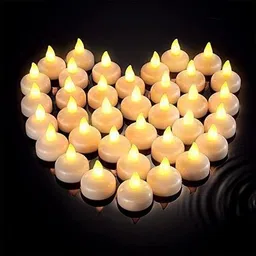 siddivinayak creation New LED Light Diya with Water Sensor Floating Diyas Candle-picture-26