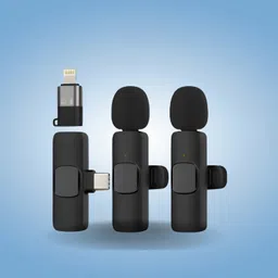 guggu K9 Dual Wireless Mic WithCollar Microphone for YouTube &Live Voice RecordingF184 Microphone-picture-16