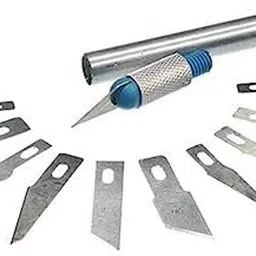 chrome 13Pc Multi-function Hobby Knife Crafts Carving Cutter Set Art Hand Tool Kit image 4
