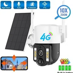 SIOVS Outdoor 4G SIM Solar CCTV HD Camera Smart AI Detection Night Vision 2-Way Audio Security Camera-picture-22