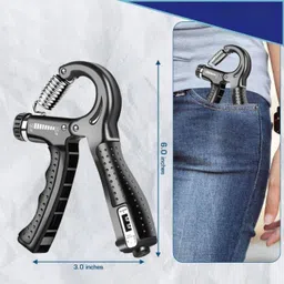 a g enterprises Professional Hand Gripper (10-60kg) with Smart Counter | Forearm Exerciser Hand Grip/Fitness Grip image 4