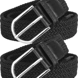 zoro Women Black Canvas, Fabric Belt-picture-25