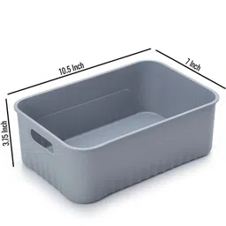 fivean Plastic multipurpose Simply Space Saver organizer Storage Basket image 3