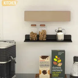 Multi-Purpose Wall Mount Shelf with Dual Hooks Iron Wall Shelf-image-58