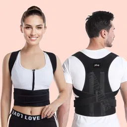 xfinity fitness Double strap Back Brace for Women and Men (free size) Posture Corrector-picture-19