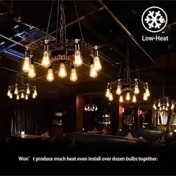 decorativeray (Set of 2) 4W E27 holder 2700 K Base Edison Filament Bulb image 4