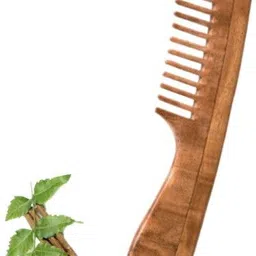parmmy Neemwood full size and handle hair comb image 3