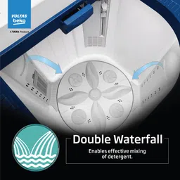 voltas beko 8 kg Semi Automatic Top Load Blue image 5