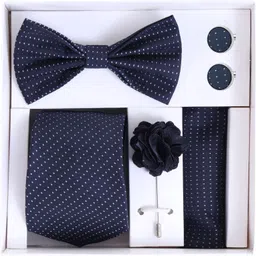 RANDOM STRIPE Satin Cufflink & Tie Pin Set image 1