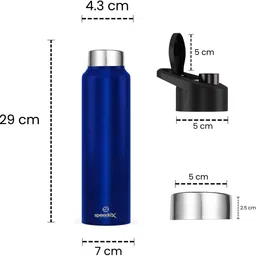 speedex Stainless steel 1 litre water bottle 1 ltr for school kids girls men boys 1000 ml Bottle image 5