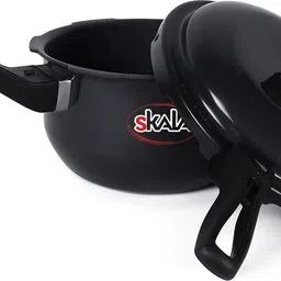 skala Black Hard Anodised Outer Lid Apple (Non-Induction) 5 L Pressure Cooker image 2