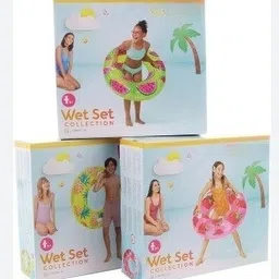 kindertales INFLATABLE TROPICAL (IND*96402) FRUIT SWIMMING TUBES Inflatable Swimming Safety Tube image 1