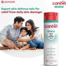 candid Renew Daily Calamine Talcum Powder | Dermatologically Tested image 3
