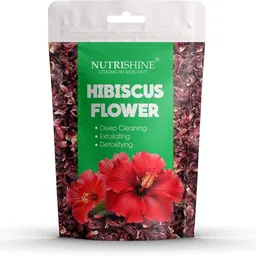 nutrishine Dry Hibiscus Flower 50gm (Rosa Sinensis) Gudhal Flower For Hair Care & Face Pack-picture-21