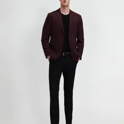 arrow Men Solid Single Breasted Formal Blazer image 2