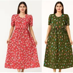 sahana Women Maternity/Nursing Nighty-picture-28