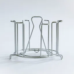 divine dwelling Straight Stainless Steel Glass Stand/Holder for Kitchen/Dining Table (Pack of 1) Stainless Steel Glass Holder-picture-10