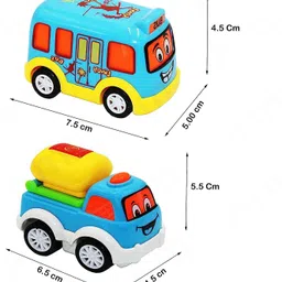 galactic Unbreakable Pull Back Vehicles 5 pcs Mini Fun Autos Push and go multicolor image 3