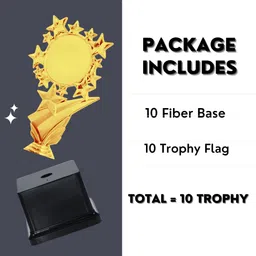 spellbale 10 PC Trophy 06 with Customization Logo for Events, Functions, Award Trophy image 5