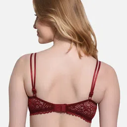 FIMS Pack Of 3 Floral Lace Full Coverage Underwired Lightly Padded Bra image 3