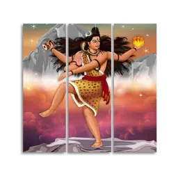 Lord Of Dance Nataraja Canvas Wall Painting By VibeCrafts image 4