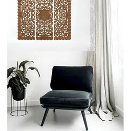 VAS collection home 3-Pcs Gold Textured Wood Wall Decor-picture-25