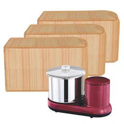 Kuber Industries 3-Pcs Lining Design Waterproof Mixer Grinder Cover image 1