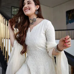 velle Women Cotton Blend Kurta Dupatta Set image 2