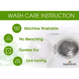 swayam Sparkle Cotton 144TC Single Bedsheet with 1 Pillow Cover image 5