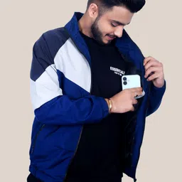 Caraba Solid Men Wind Cheater image 3