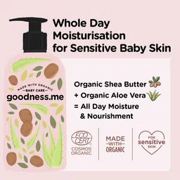 goodnessme Certified Organic Moisturizing Baby Face & Body Lotion, Paediatrician Certified, Hypoallergenic, Certified Organic by ECOCERT France� image 3