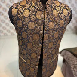 metro collection Floral Print Men Waistcoat-picture-10